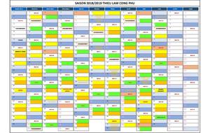PLANNING COURS SAISON 2018/2019 
