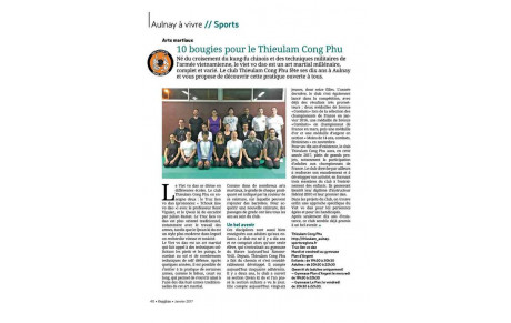 ARTICLE DANS OXYGENE JANVIER 2017