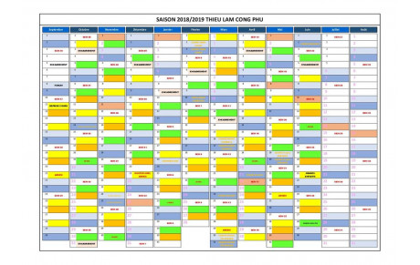 PLANNING COURS SAISON 2018/2019 