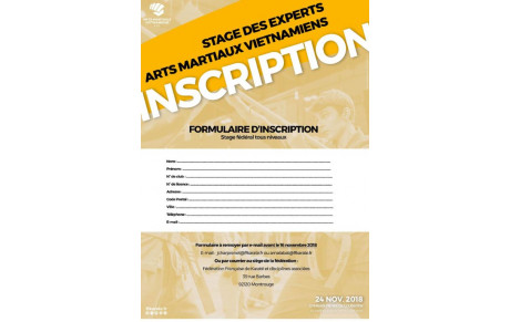 STAGE EXPERTS AMV FFK DU 24/11/2018